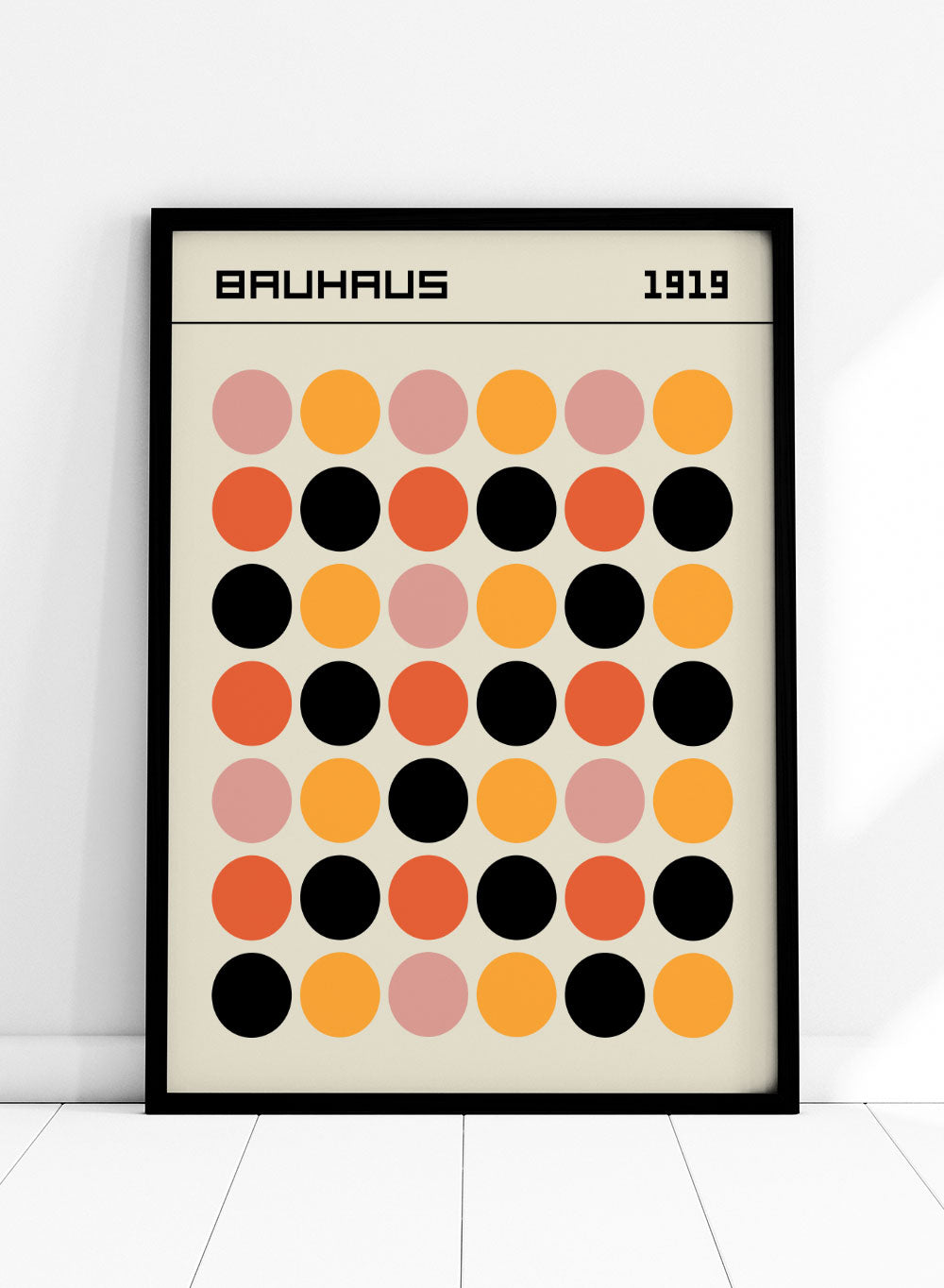 Bauhaus Geometric Dots Art Print_Sugar & Canvas