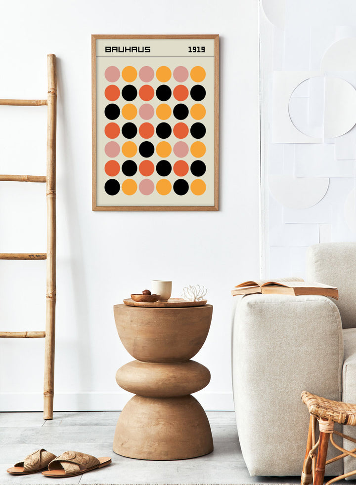 Bauhaus Geometric Dots Art Print_Sugar & Canvas
