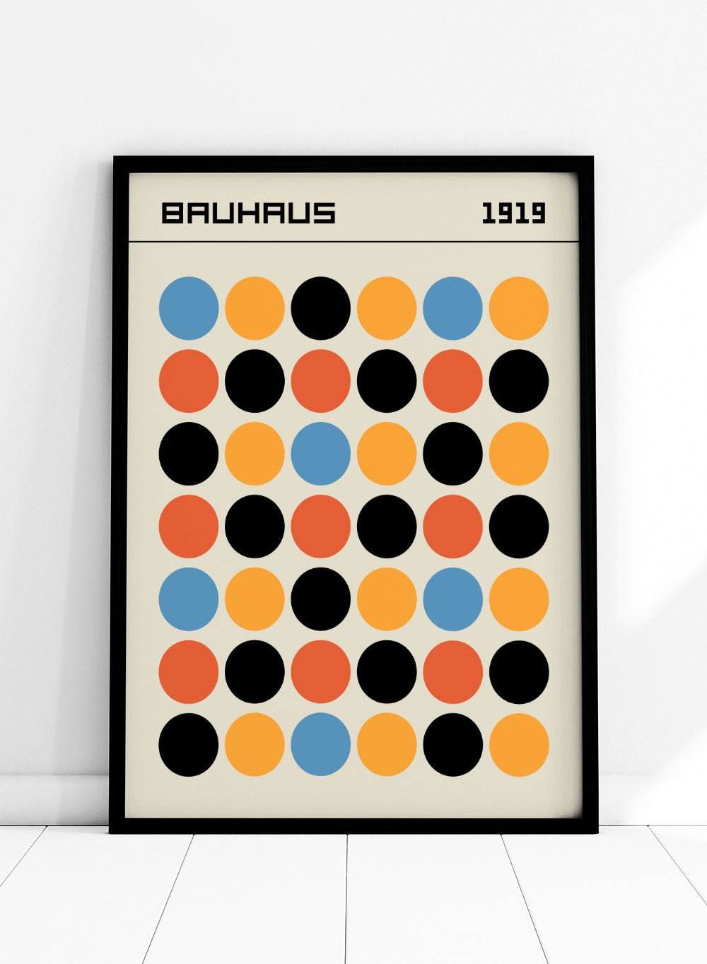 Bauhaus Geometric Dots Art Print_Sugar & Canvas