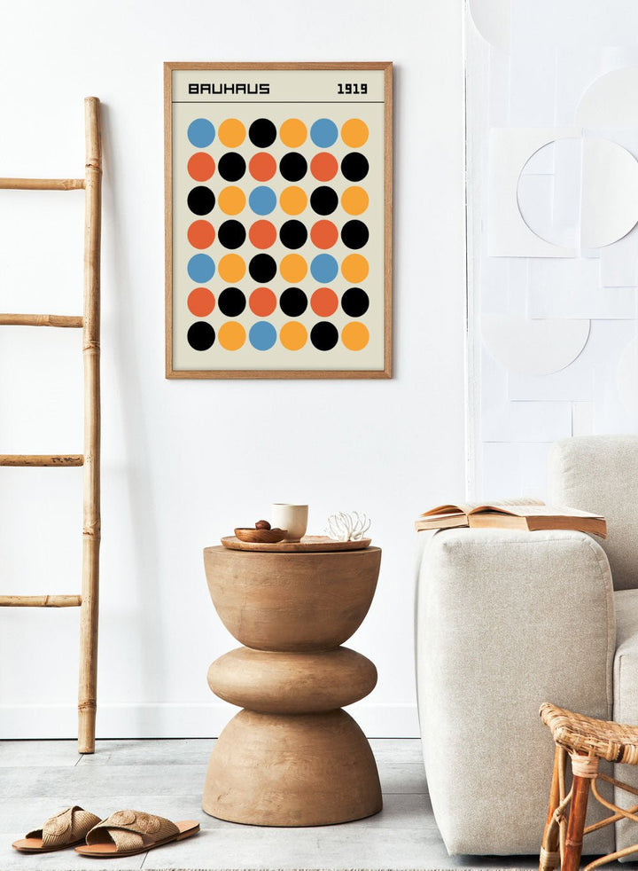 Bauhaus Geometric Dots Art Print_Sugar & Canvas