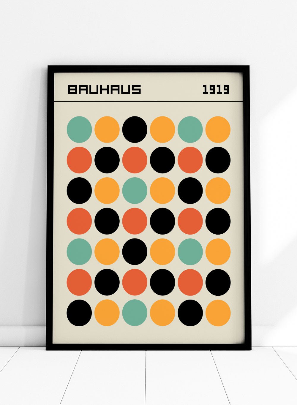 Bauhaus Geometric Dots Art Print_Sugar & Canvas