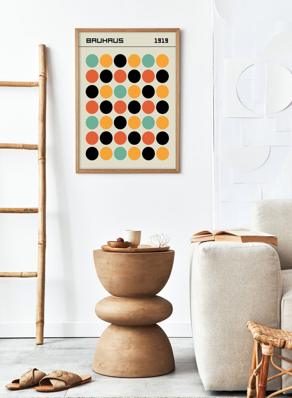 Bauhaus Geometric Dots Art Print_Sugar & Canvas