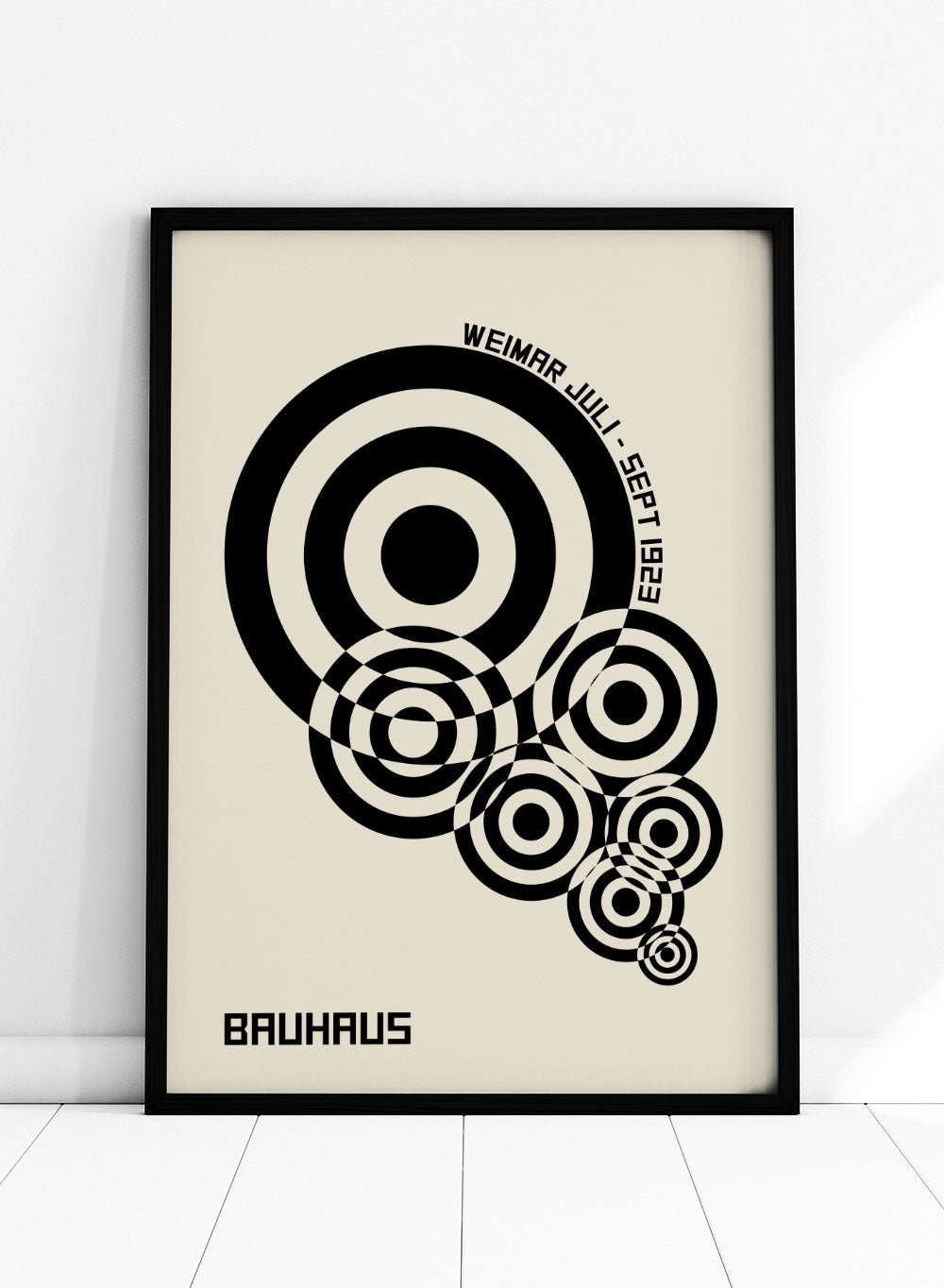 Bauhaus Geometric Circles Art Print_Sugar & Canvas