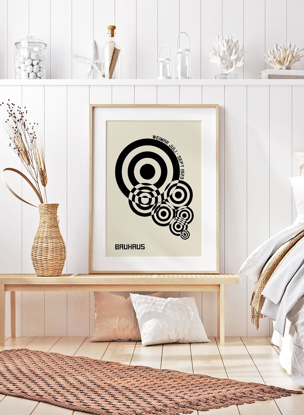Bauhaus Geometric Circles Art Print_Sugar & Canvas