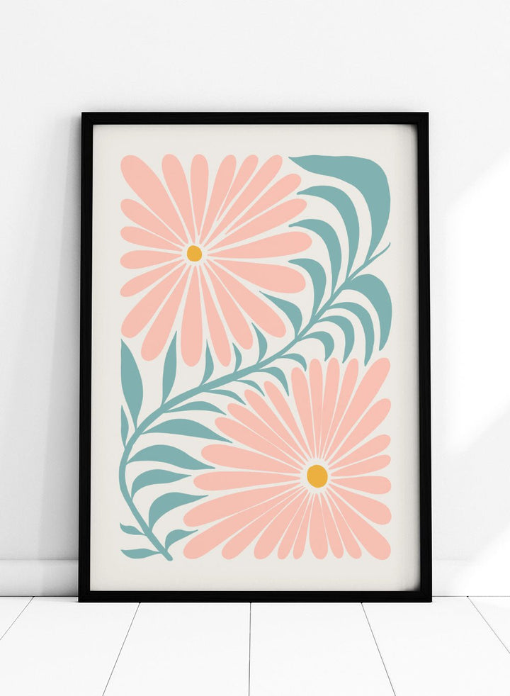 Abstract Botanical Art Print FM92_Sugar & Canvas