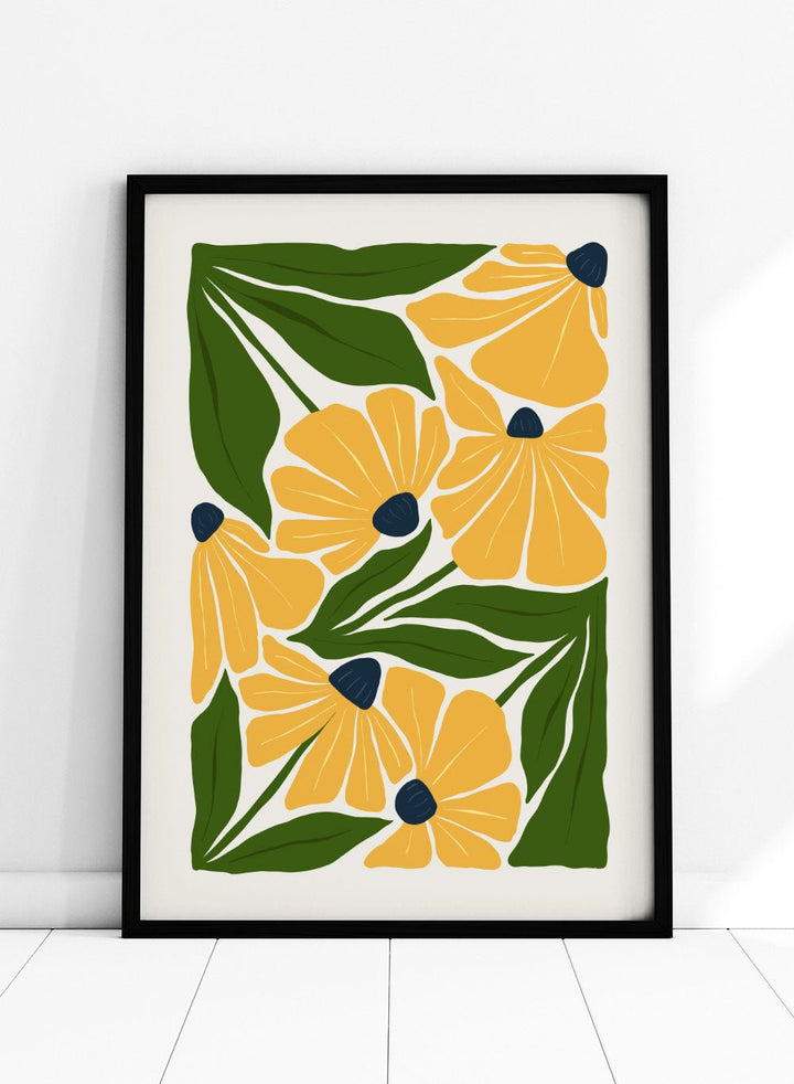 Abstract Botanical Art Print FM101_Sugar & Canvas
