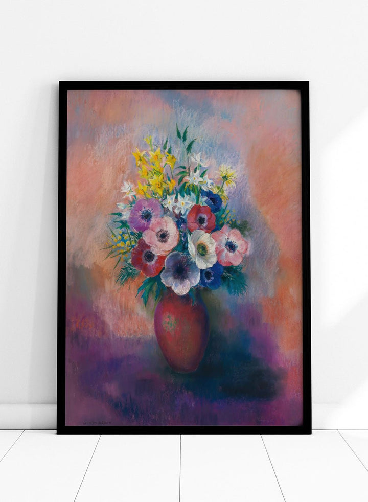 Odilon Redon Vase D’anémones Art Print OR13_Sugar & Canvas