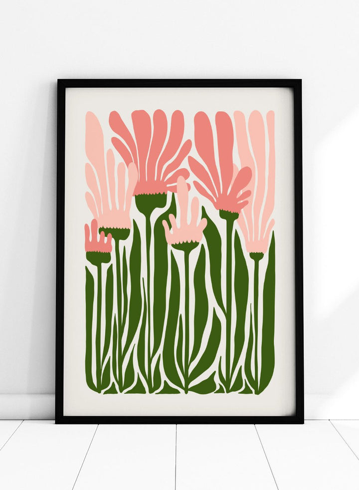 Abstract Botanical Art Print FM100_Sugar & Canvas