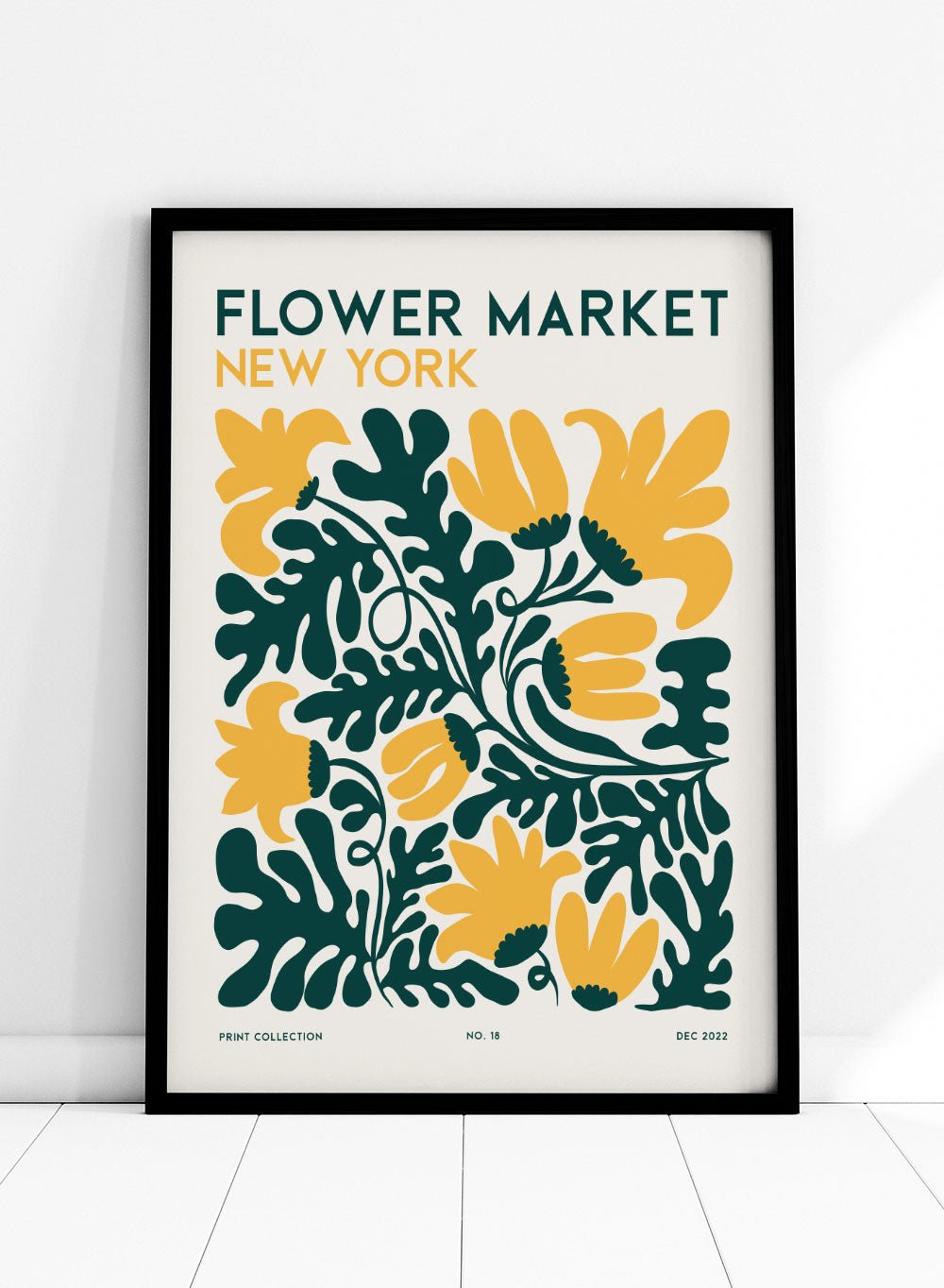 Flower Market New York Abstract Art Print FM107_Sugar & Canvas