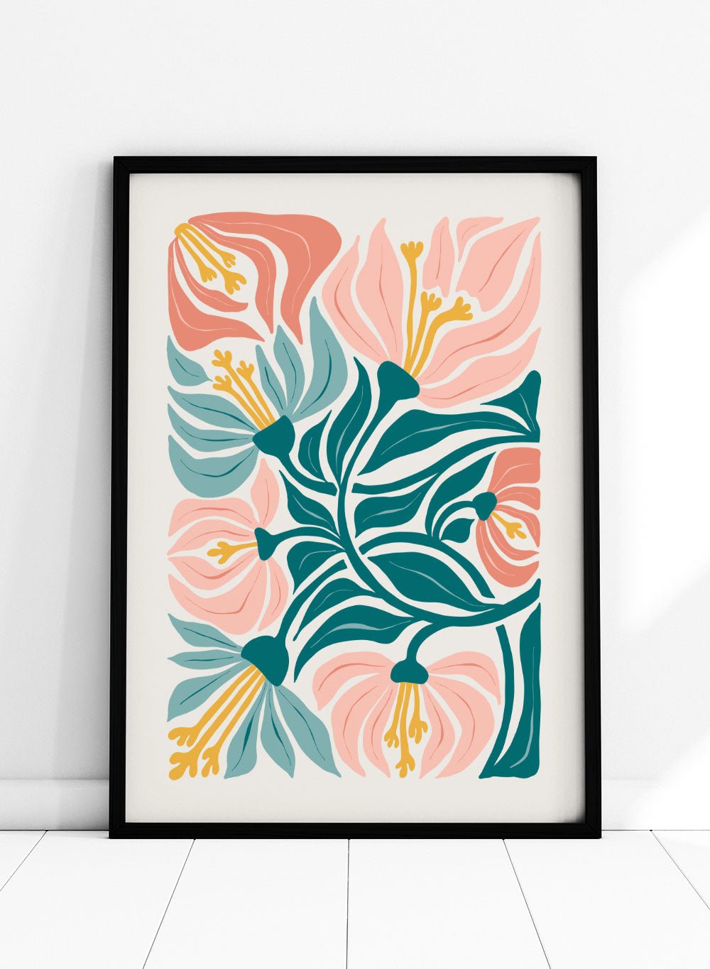 Abstract Botanical Art Print FM93_Sugar & Canvas