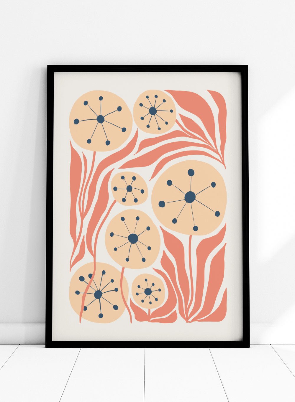 Abstract Dandelions Art Print FM103_Sugar & Canvas