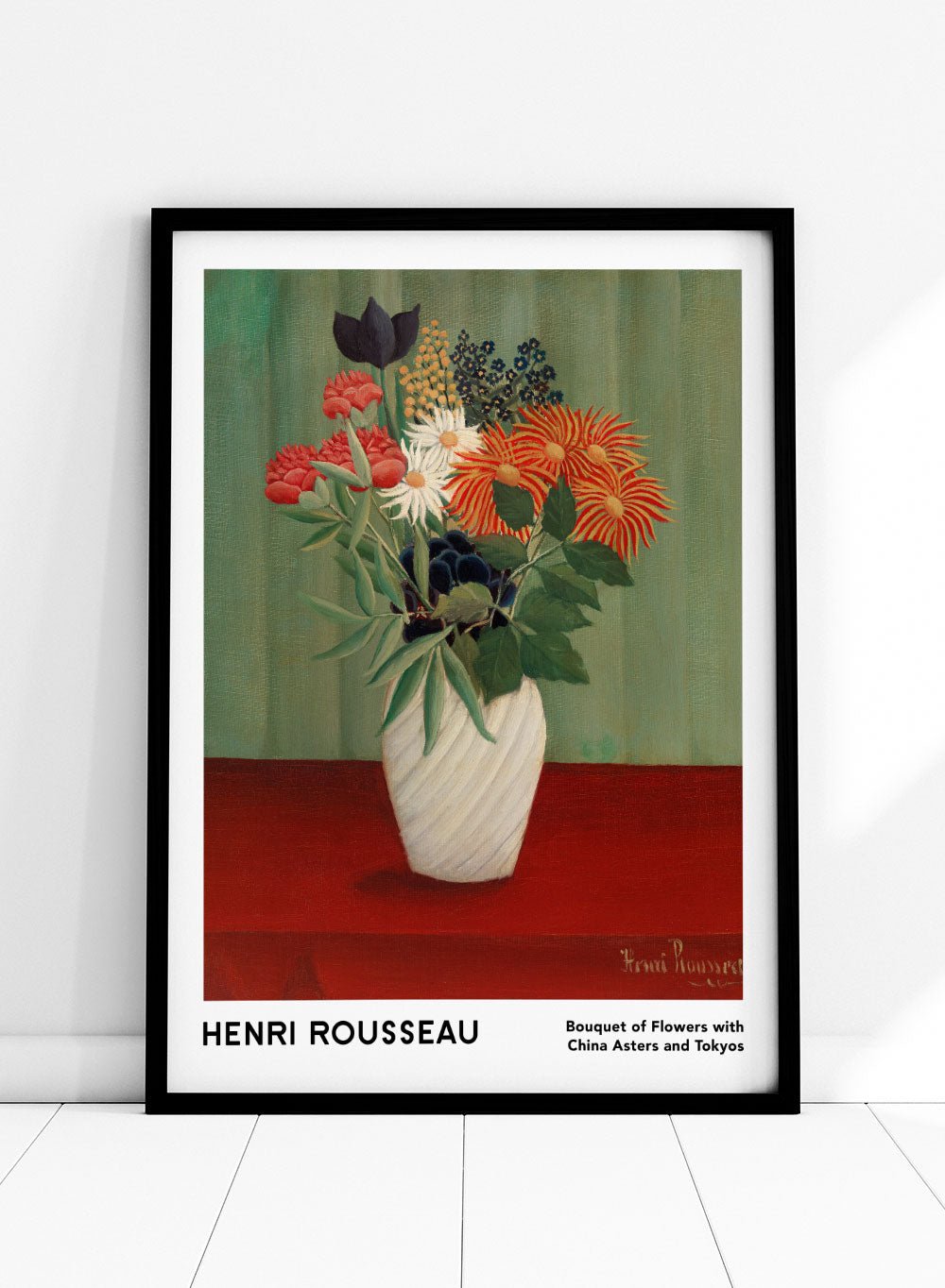 Henri Rousseau Bouquet of Flowers with China Asters and Tokyos Art Print_Sugar & Canvas