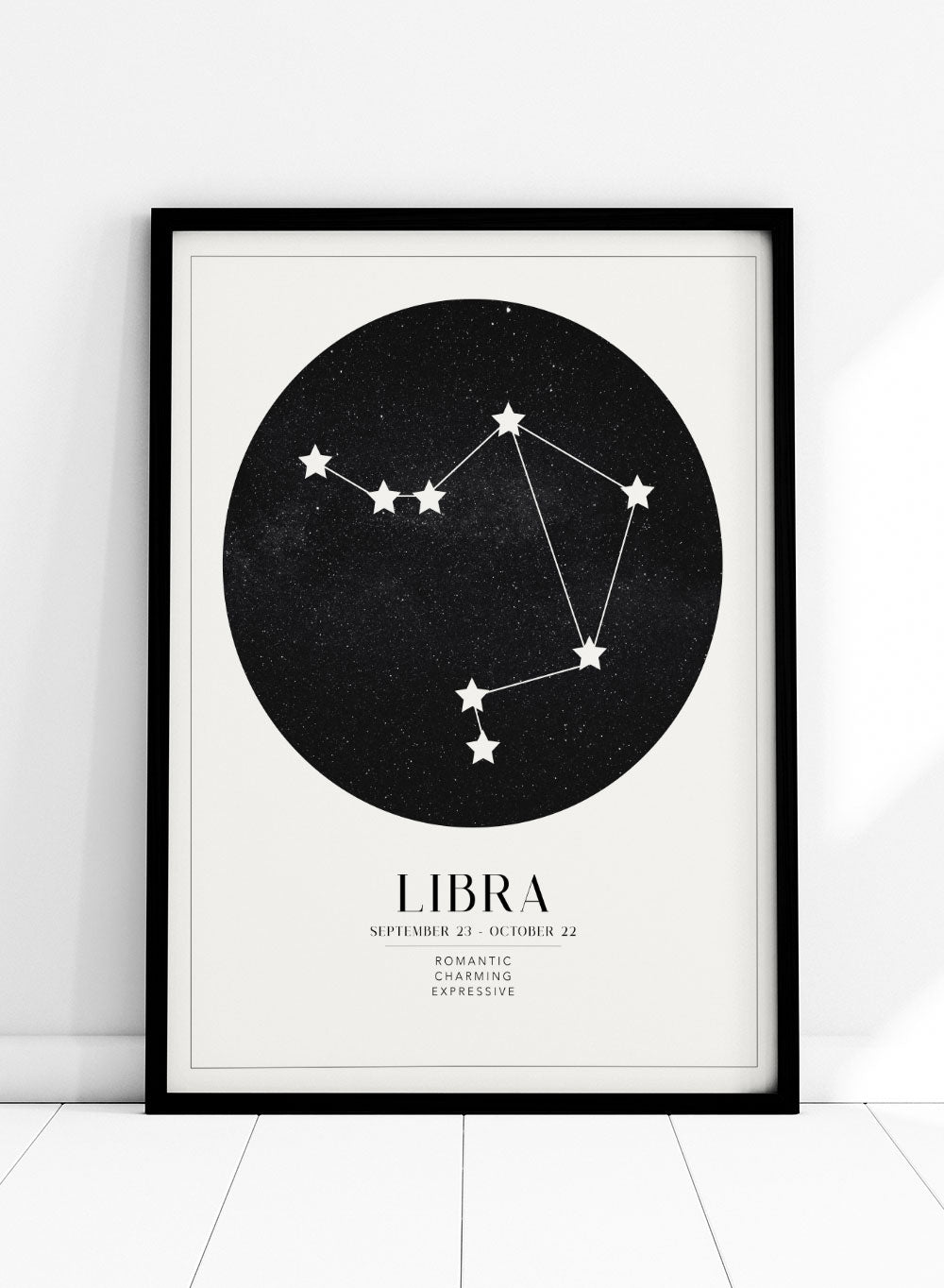 Libra Zodiac Art Print (Light/Dark)_Sugar & Canvas