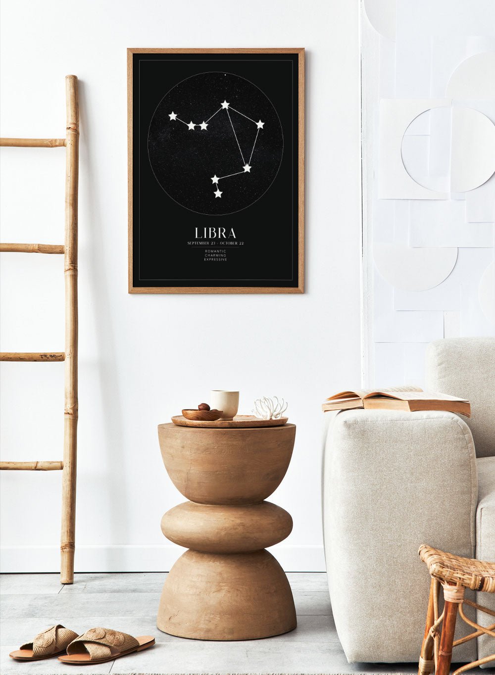 Libra Zodiac Art Print (Light/Dark)_Sugar & Canvas