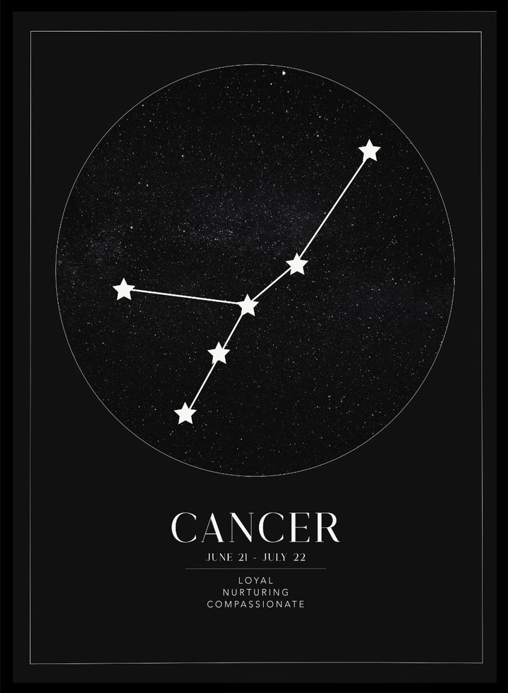 Cancer Zodiac Art Print (Light/Dark)_Sugar & Canvas