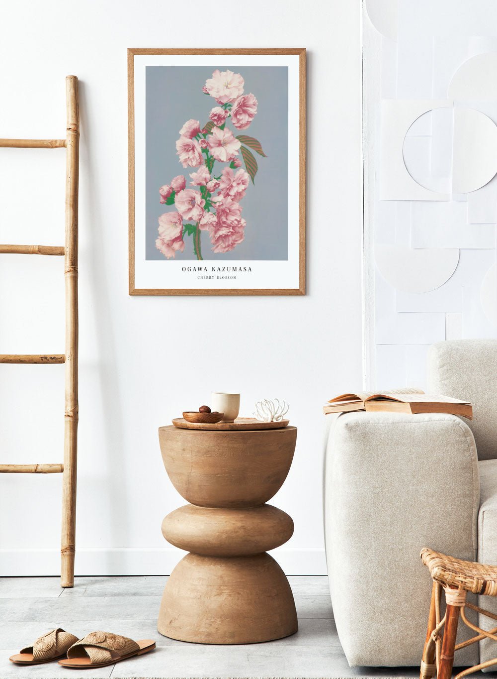 Ogawa Kazumasa Pink Cherry Blossom Flowers Japanese Art Print OK05_Sugar & Canvas