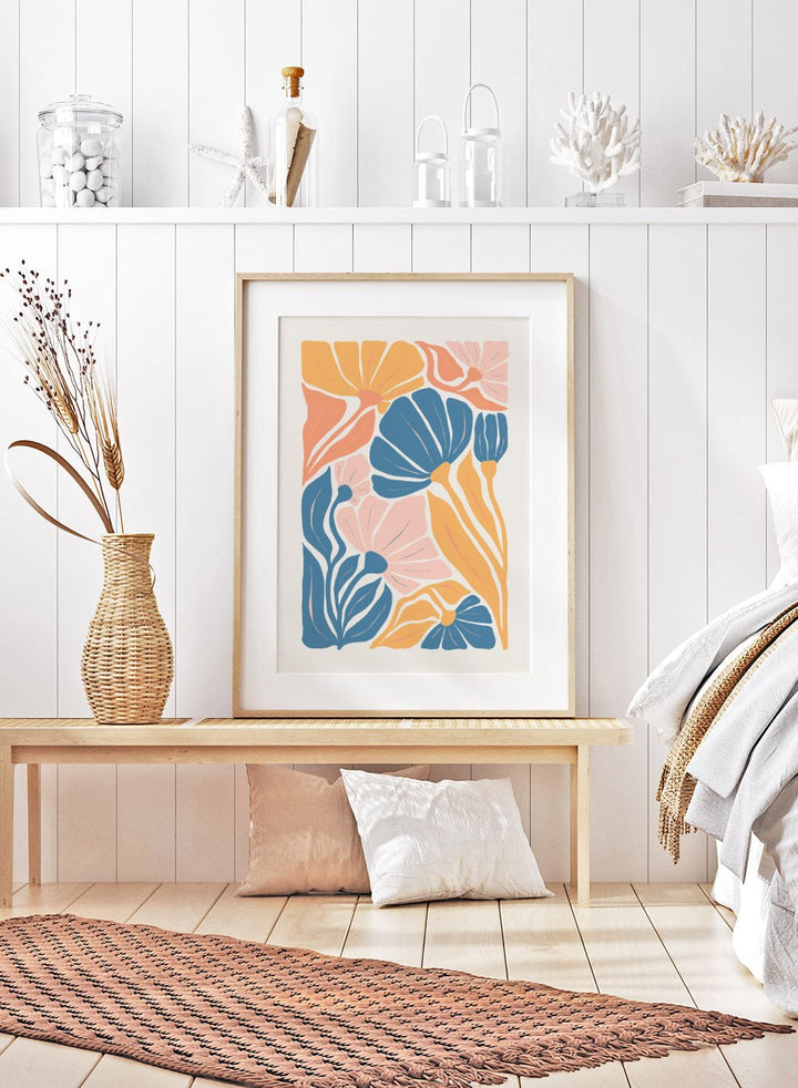 Abstract Botanical Art Print FM96_Sugar & Canvas