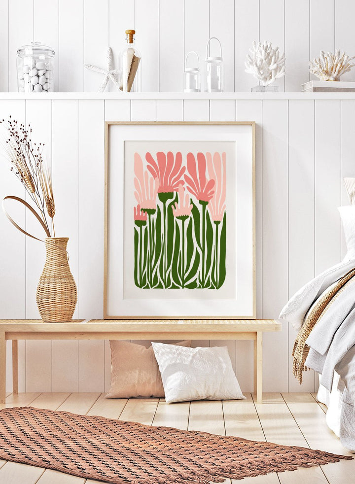 Abstract Botanical Art Print FM100_Sugar & Canvas
