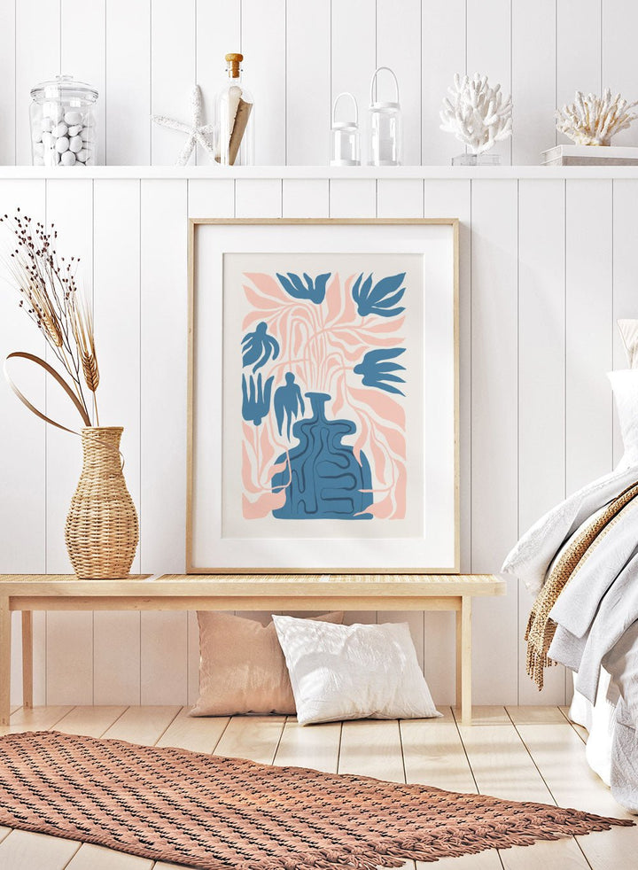 Abstract Botanical Art Print FM97_Sugar & Canvas