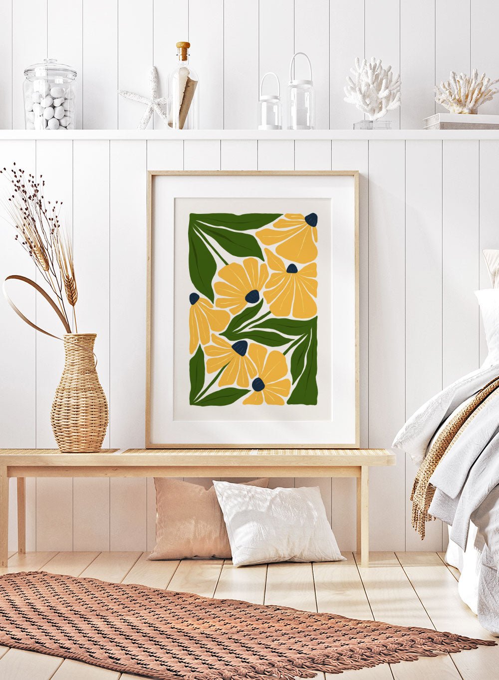 Abstract Botanical Art Print FM101_Sugar & Canvas