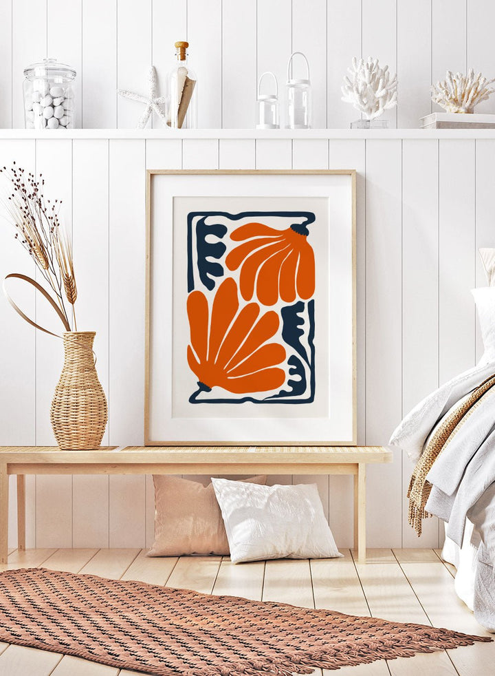 Abstract Botanical Art Print FM99_Sugar & Canvas