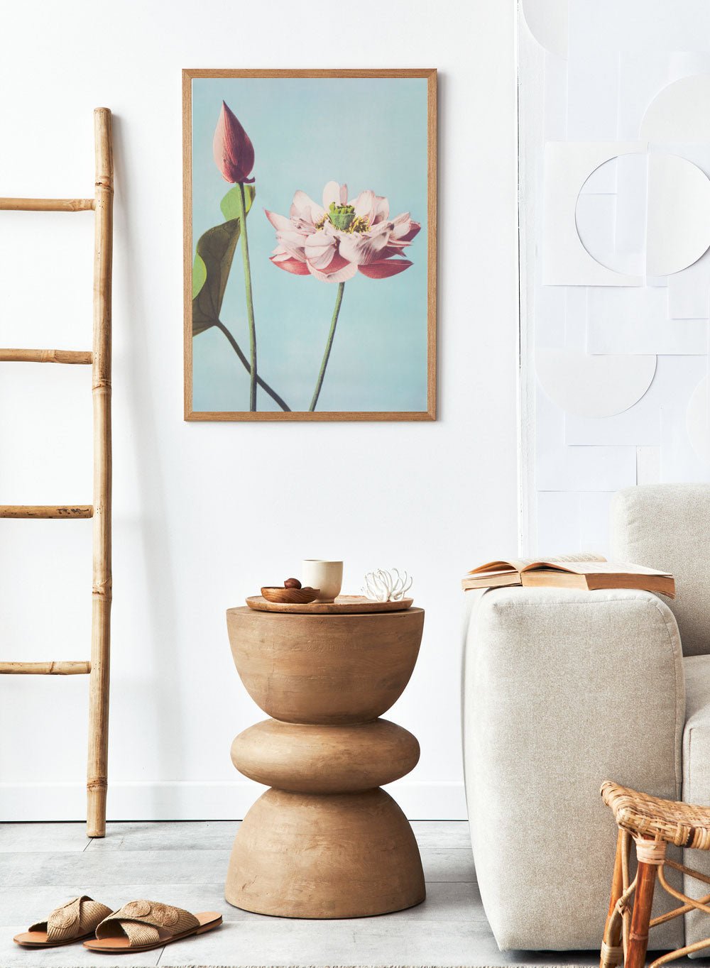 Ogawa Kazumasa Lotus Flowers Japanese Art Print OK01B_Sugar & Canvas