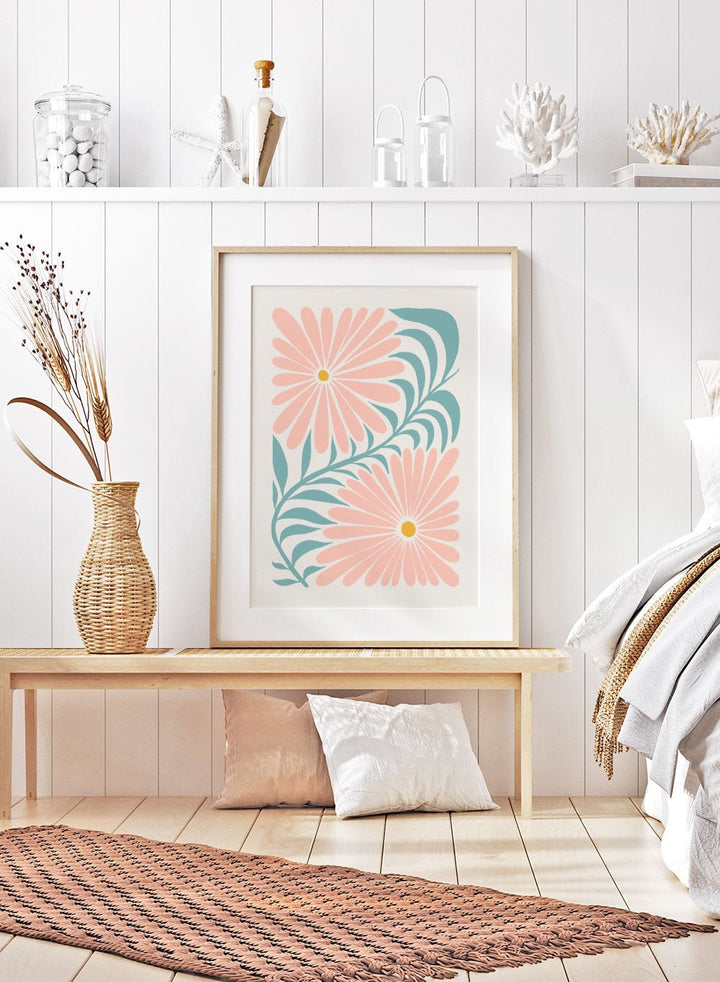 Abstract Botanical Art Print FM92_Sugar & Canvas