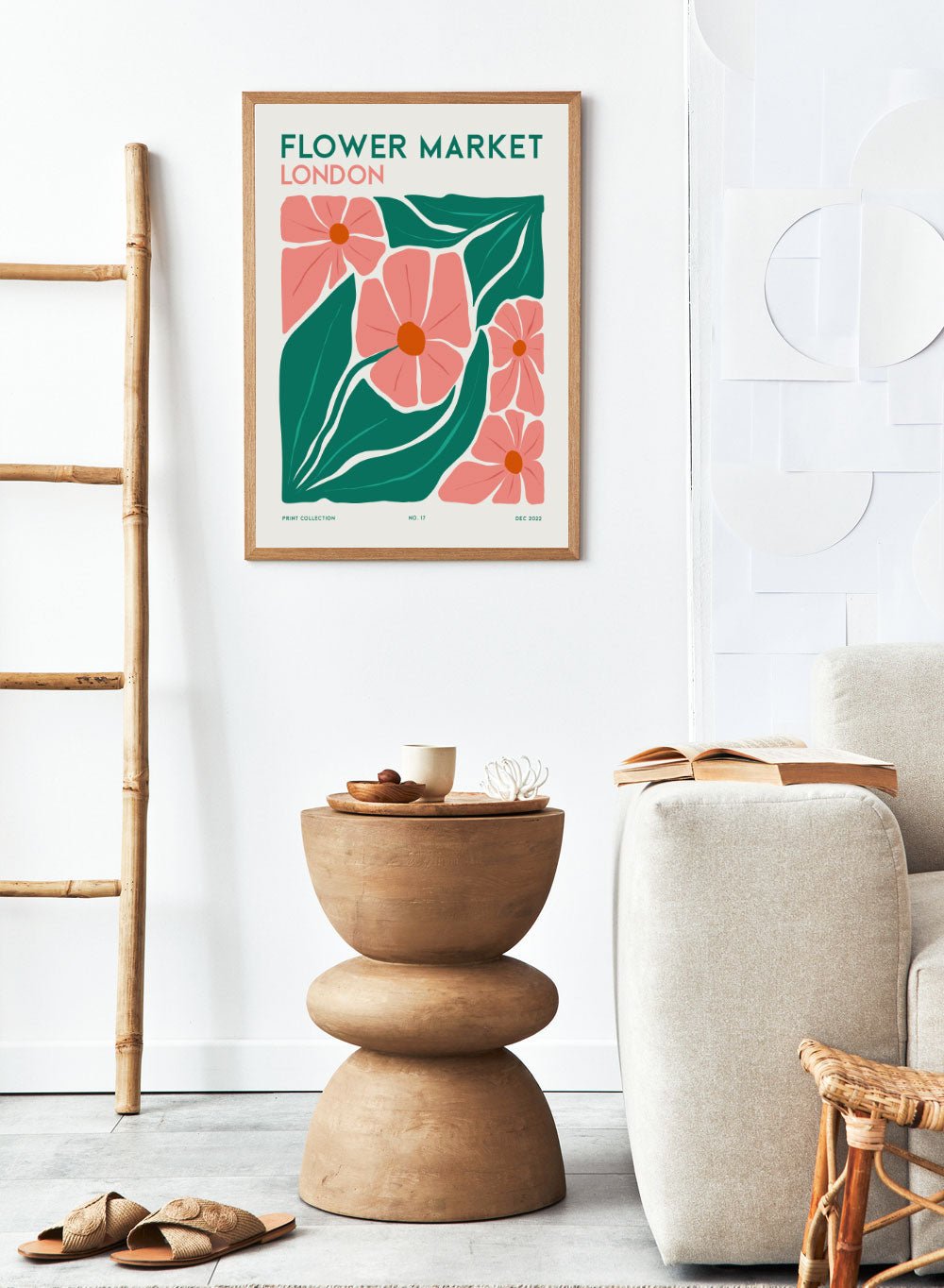 Flower Market London Abstract Art Print FM106_Sugar & Canvas