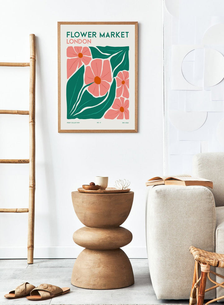 Flower Market London Abstract Art Print FM106_Sugar & Canvas