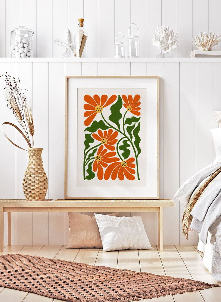 Abstract Botanical Art Print FM98_Sugar & Canvas