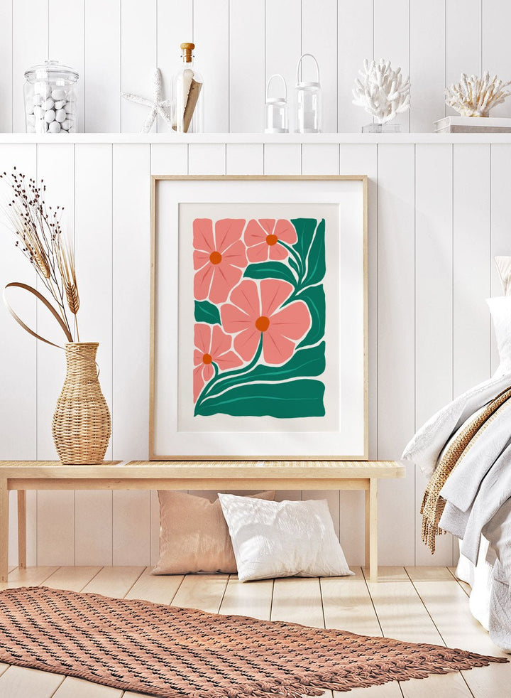 Abstract Botanical Art Print FM95_Sugar & Canvas