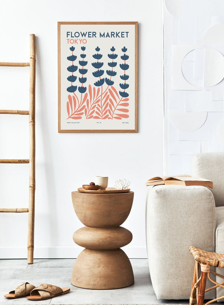 Flower Market Tokyo Abstract Art Print FM112_Sugar & Canvas