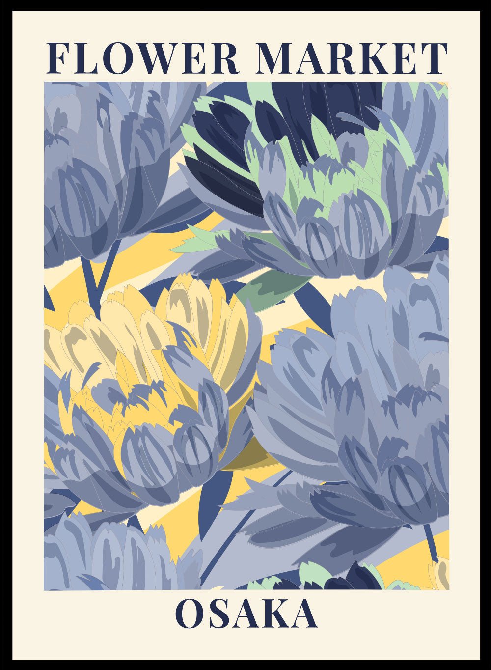 Flower Market Osaka Art Print_Sugar & Canvas