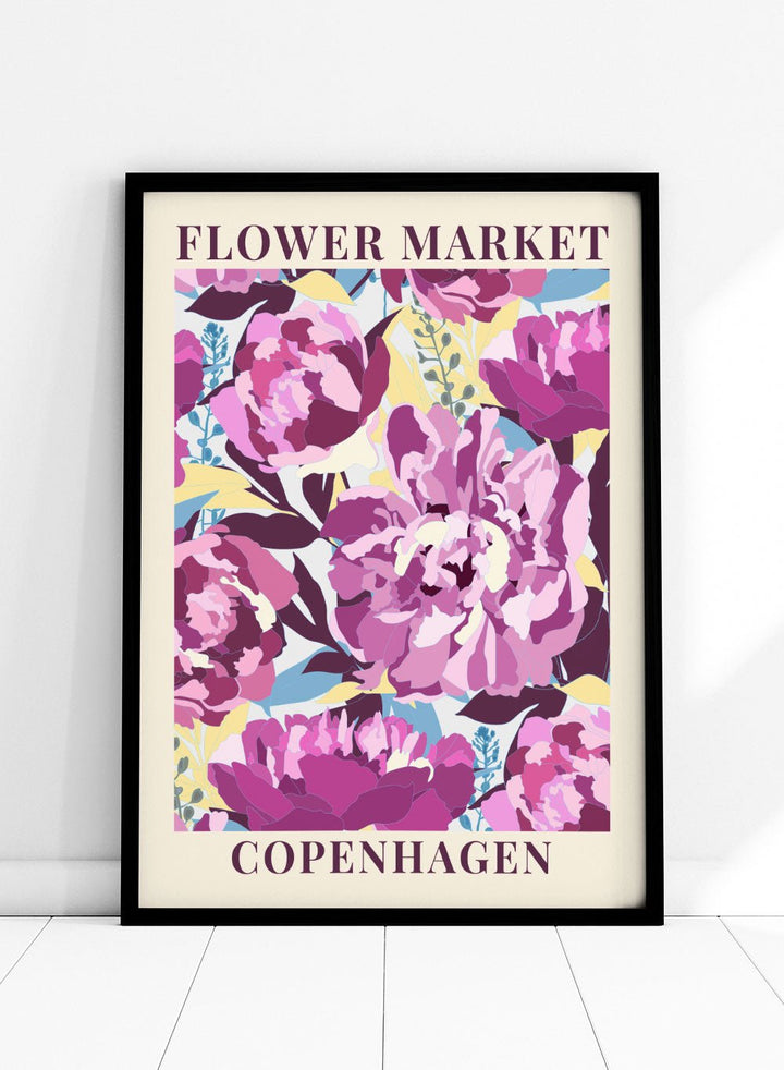 Flower Market Copenhagen Art Print_Sugar & Canvas
