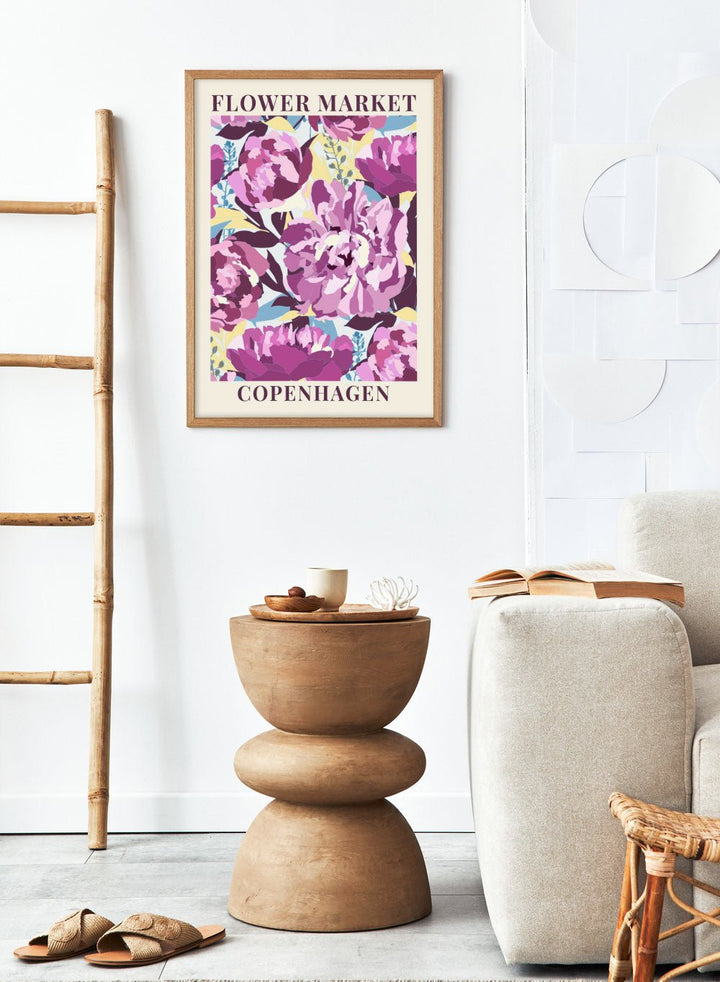 Flower Market Copenhagen Art Print_Sugar & Canvas
