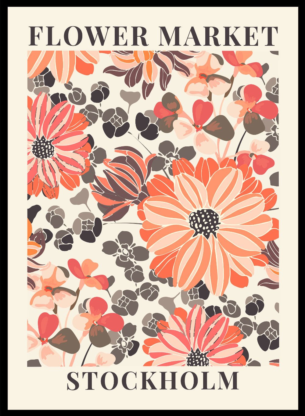 Flower Market Stockholm Art Print_Sugar & Canvas