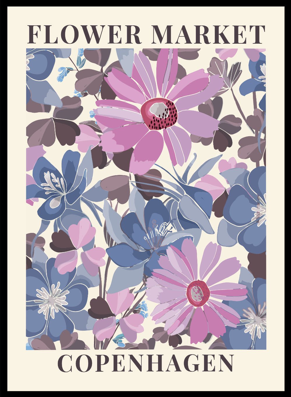 Flower Market Copenhagen Art Print_Sugar & Canvas