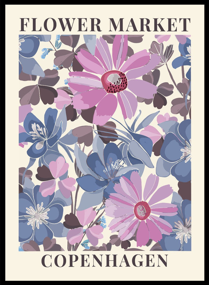 Flower Market Copenhagen Art Print_Sugar & Canvas