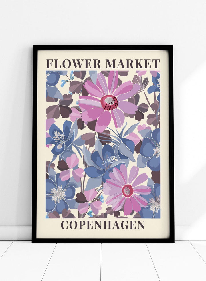 Flower Market Copenhagen Art Print_Sugar & Canvas