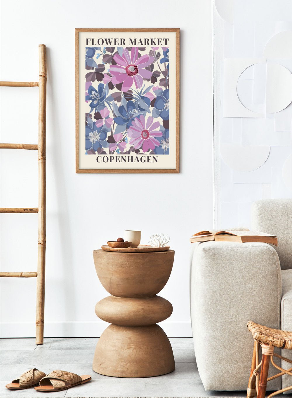 Flower Market Copenhagen Art Print_Sugar & Canvas