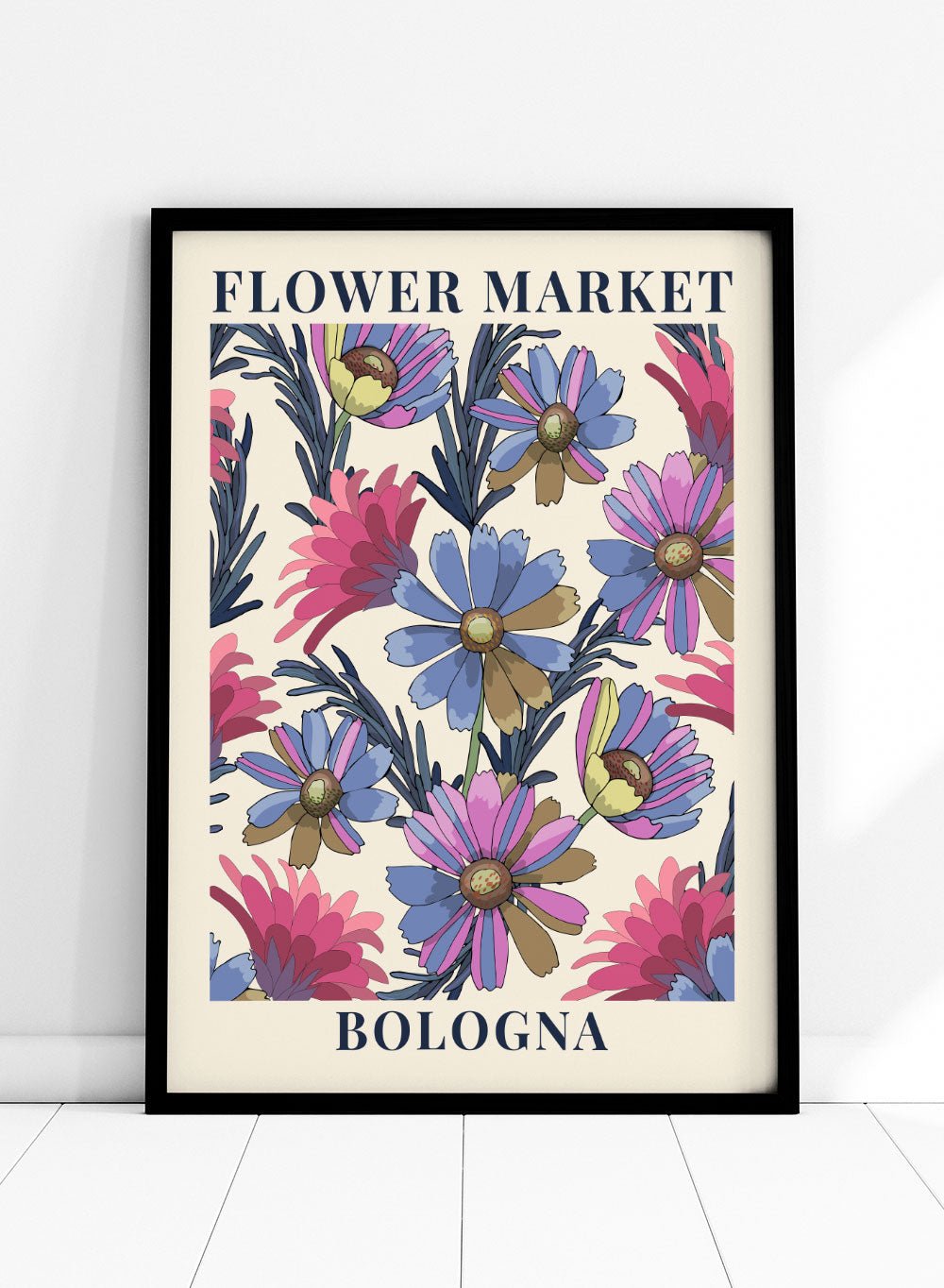 Flower Market Bologna Art Print_Sugar & Canvas