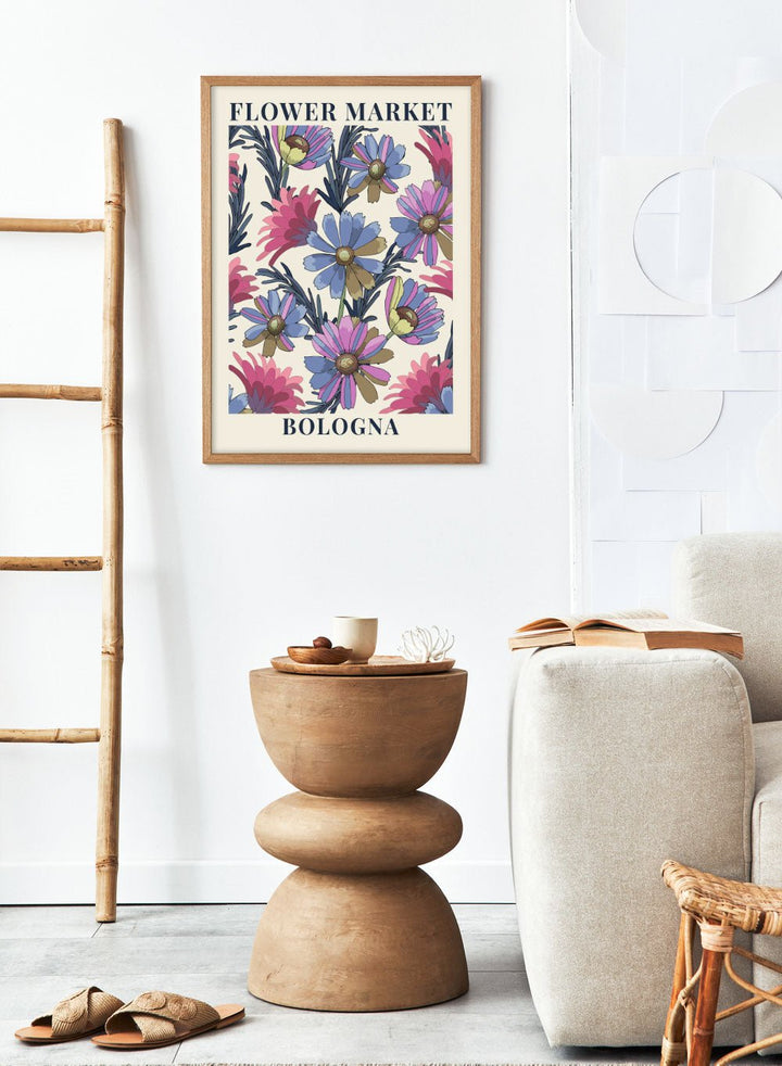 Flower Market Bologna Art Print_Sugar & Canvas