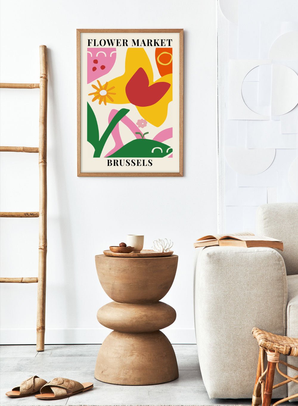 Flower Market Brussels Art Print_Sugar & Canvas