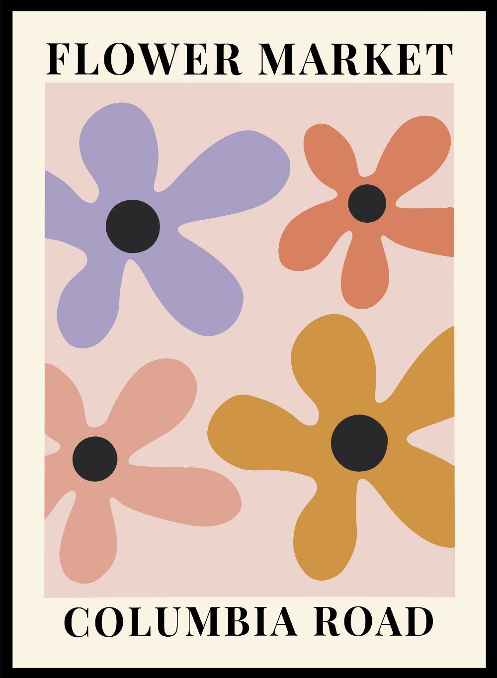 Flower Market Columbia Road Art Print_Sugar & Canvas