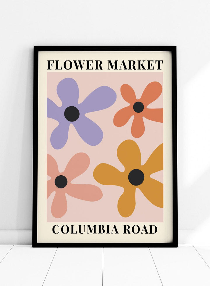 Flower Market Columbia Road Art Print_Sugar & Canvas