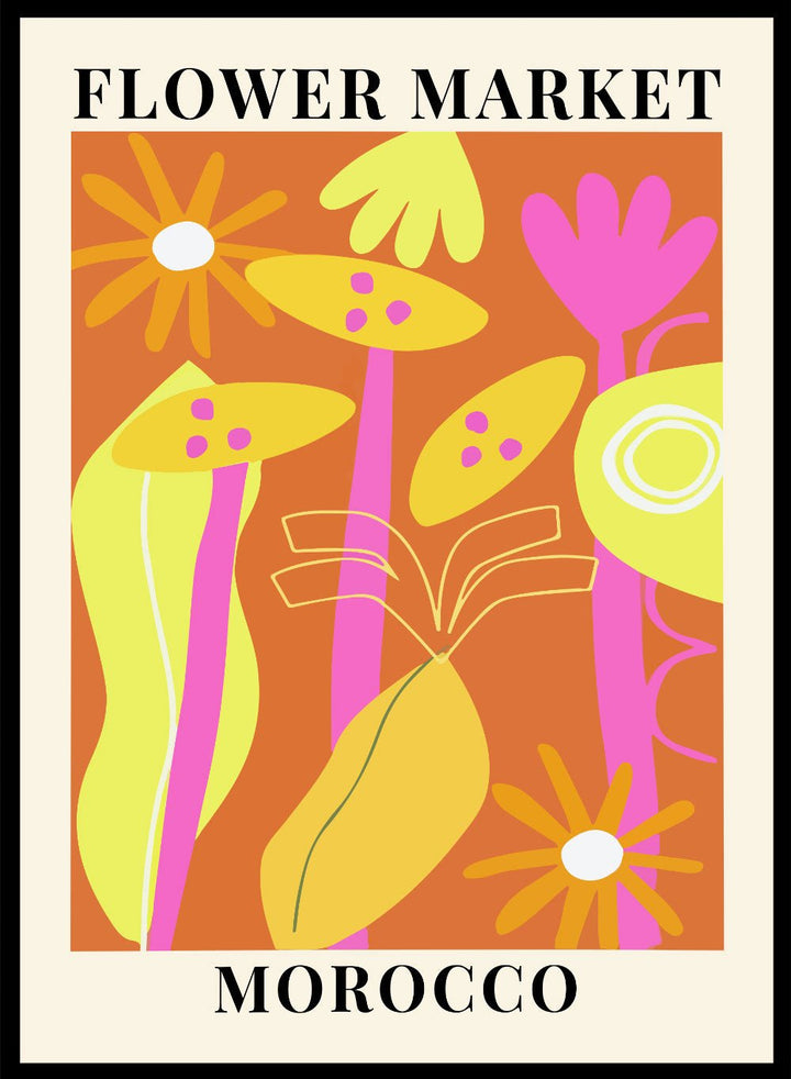 Flower Market Morocco Art Print_Sugar & Canvas