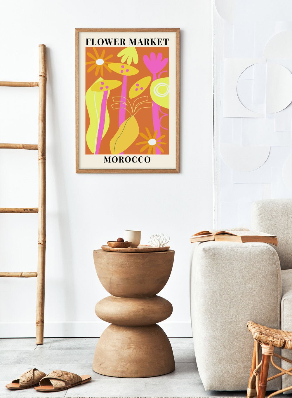 Flower Market Morocco Art Print_Sugar & Canvas