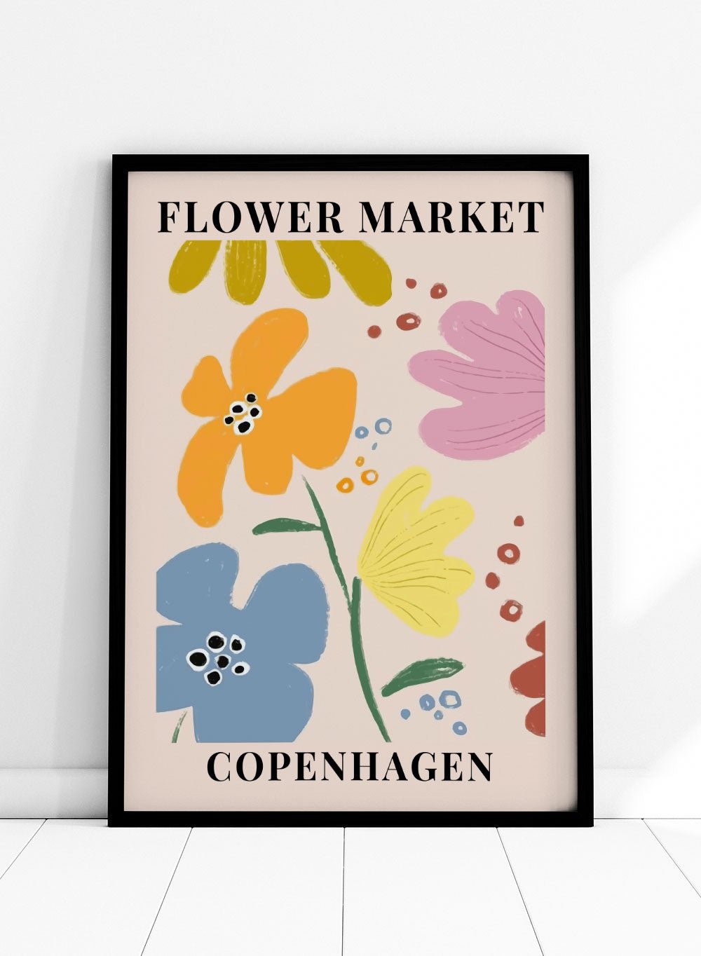 Flower Market Copenhagen Art Print_Sugar & Canvas