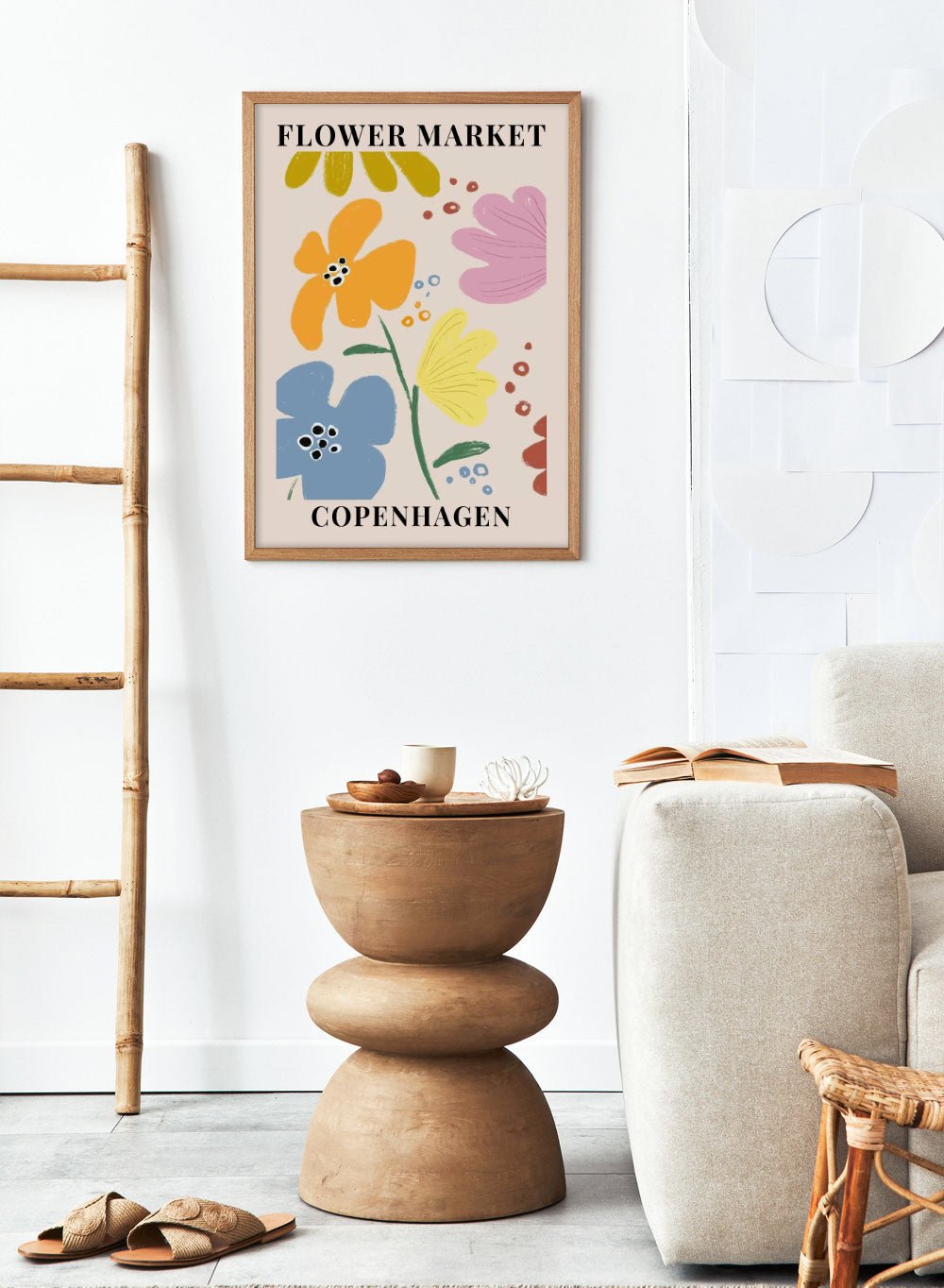 Flower Market Copenhagen Art Print_Sugar & Canvas