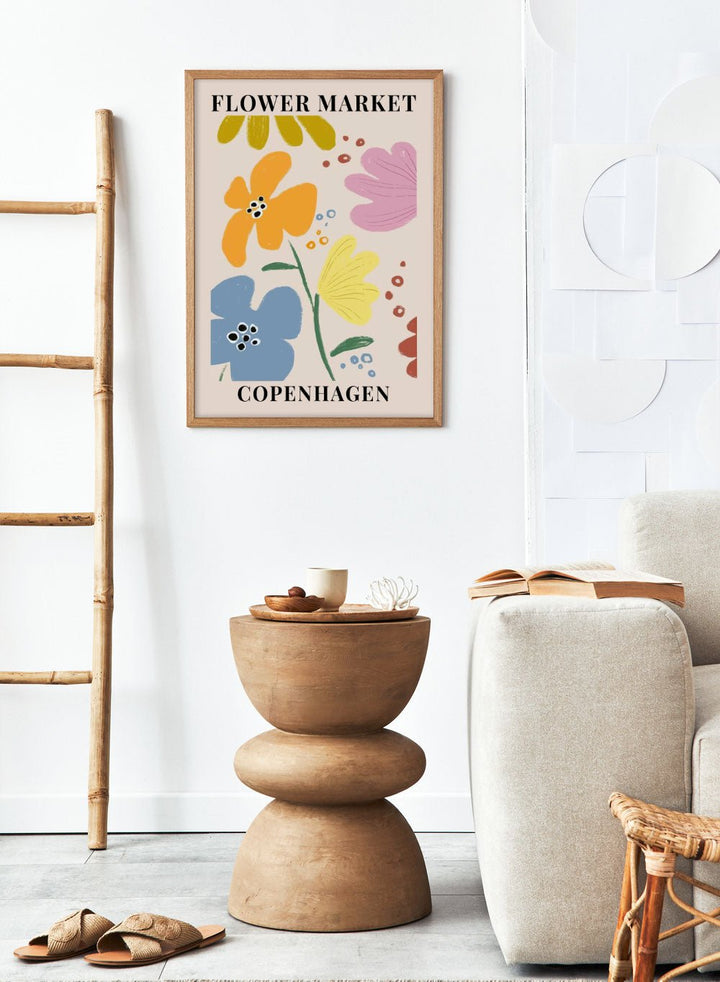 Flower Market Copenhagen Art Print_Sugar & Canvas
